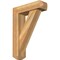 Ekena Millwork Traditional Craftsman Rough Sawn Bracket w/ Offset Brace, Western Red Cedar, 6"W x 20"D x 28"H BKT0604X20X28TRA04RWR - alternate 1